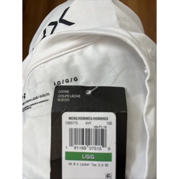 UNDER ARMOUR Men's Loose Compression Shirt White New With Tags Size Large - Picture 7 of 7